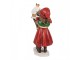 Christmas Decoration Figurine Child 13x7x19 Cm Red Plastic - 13*7*19 cm Clayre & Eef