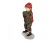 Christmas Decoration Figurine Child 10x6x19 Cm Red Plastic - 10*6*19 cm Clayre & Eef