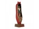 Christmas Decoration Figurine Nutcracker 6x6x19 Cm Red Plastic - 6*6*19 cm Clayre & Eef