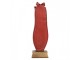Christmas Decoration Figurine Nutcracker 6x6x19 Cm Red Plastic - 6*6*19 cm Clayre & Eef