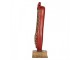 Christmas Decoration Figurine Nutcracker 6x6x19 Cm Red Plastic - 6*6*19 cm Clayre & Eef