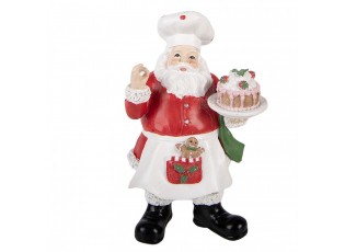 Christmas Decoration Figurine Santa Claus 9x8x16 Cm Red Plastic - 9*8*16 cm