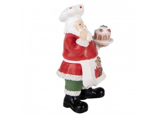Christmas Decoration Figurine Santa Claus 9x8x16 Cm Red Plastic - 9*8*16 cm