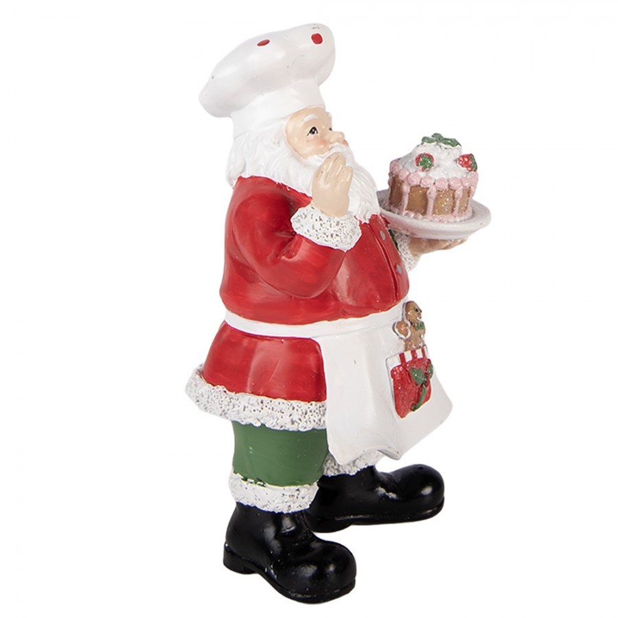Christmas Decoration Figurine Santa Claus 9x8x16 Cm Red Plastic - 9*8*16 cm
