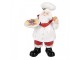 Christmas Decoration Figurine Santa Claus 11x8x18 Cm White Plastic - 11*8*18 cm Clayre & Eef