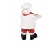 Christmas Decoration Figurine Santa Claus 11x8x18 Cm White Plastic - 11*8*18 cm Clayre & Eef