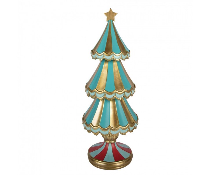 Christmas Decoration Figurine Christmas Tree ? 17x46 Cm Green Plastic - ? 17*46 cm Clayre & Eef