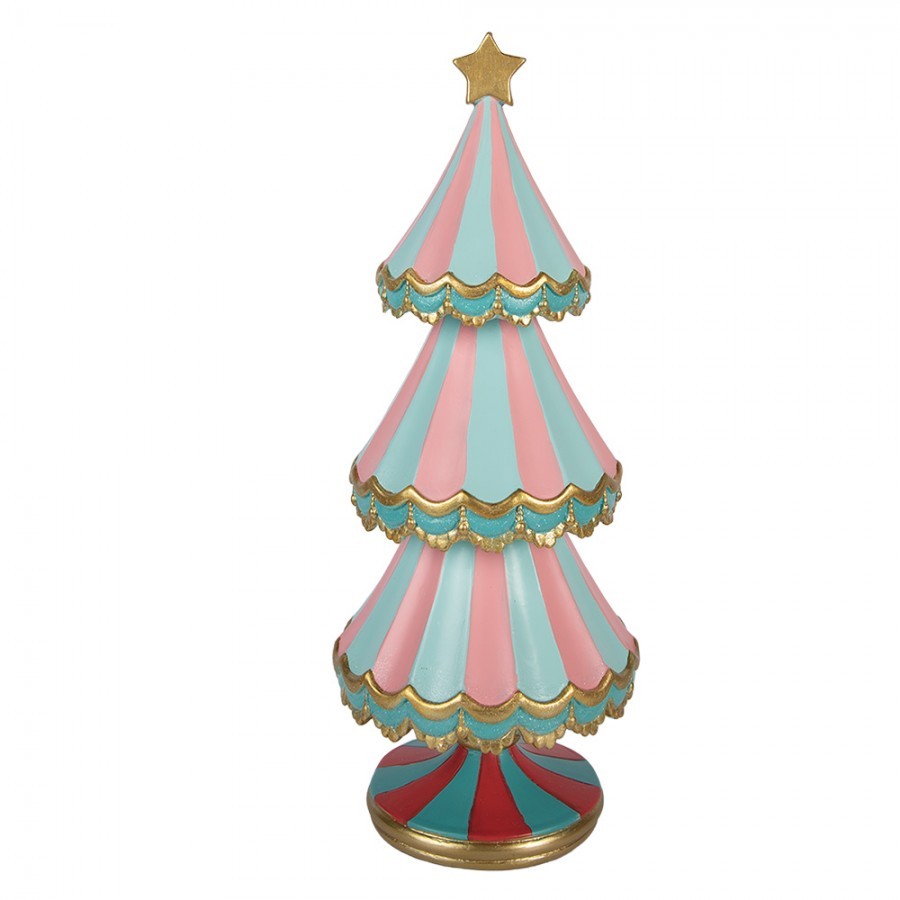 Christmas Decoration Figurine Christmas Tree ? 15x38 Cm Blue Plastic - ? 15*38 cm