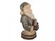 Dekorační figurka busta Santa Merry Christmas - 21*16*31 cm Clayre & Eef