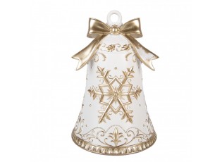 Christmas Decoration Figurine Bell ? 18x26 Cm White Plastic - ? 18*26 cm