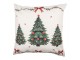 Decorative Cushion Beige Synthetic Christmas Tree Cushion Cover With Cushion Filling - 45*45*4 cm Clayre & Eef