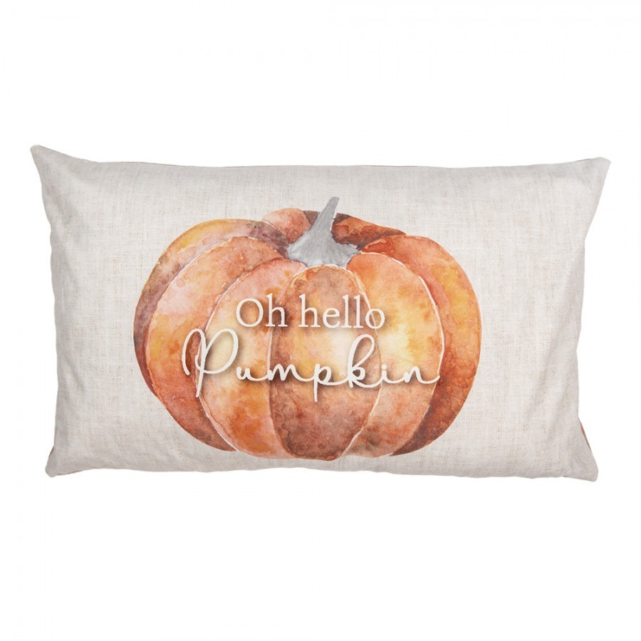 Béžovo-oranžový polštář s dýní Pumpkin Patch - 30*50*4 cm