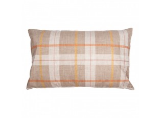 Decorative Cushion Beige Synthetic Pumpkin Cushion Cover With Cushion Filling - 30*50*4 cm