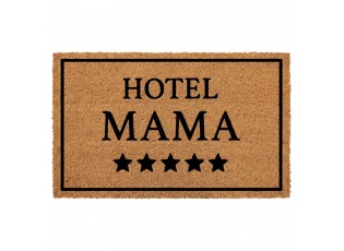 Hnědá kokosocá rohožka Mama Hotel - 75*45*1 cm