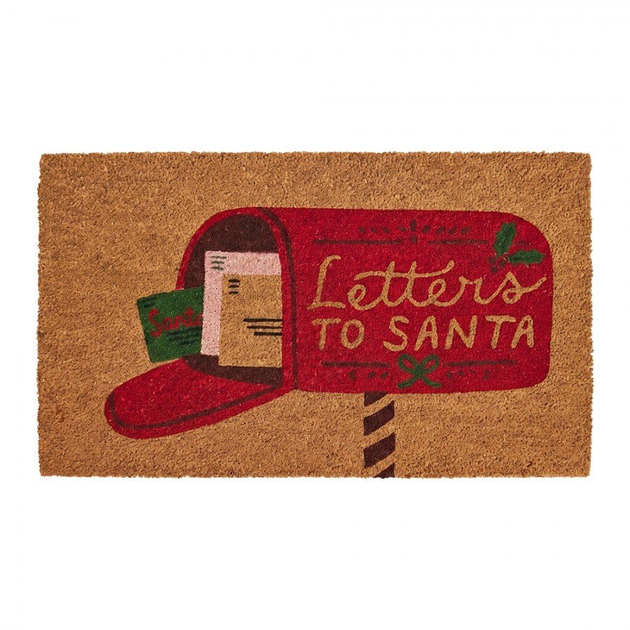 Vánoční kokosová rohožka Letter to Santa - 75*45*1 cm