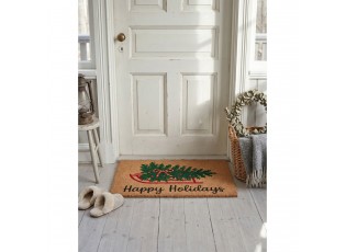 Vánoční kokosová rohožka Happy Holidays - 75*45*1 cm