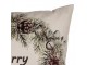 Decorative Cushion 45x45 Cm Beige Polyester Christmas Cushion Cover With Cushion Filling - 4.0 cm Clayre & Eef