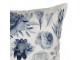 Decorative Cushion 45x45 Cm White Polyester Flowers Cushion Cover With Cushion Filling - 4.0 cm Clayre & Eef