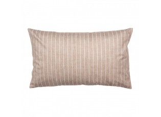 Decorative Cushion Brown Synthetic Heart Cushion Cover With Cushion Filling - 30*50*4 cm