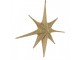 Christmas Ornament Star 125x10x125 Cm Gold Colored Paper Decorative Pendant - 125.0 cm Clayre & Eef
