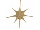 Christmas Ornament Star 85x10x85 Cm Gold Colored Paper Decorative Pendant - Christmas Clayre & Eef