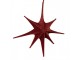 Christmas Ornament Star 70x10x70 Cm Red Paper Decorative Pendant - 70.0 cm Clayre & Eef
