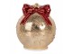 Christmas Decoration With LED Lighting Christmas Bauble ? 15x16 Cm Gold Colored Glass - ? 15*16 cm Clayre & Eef