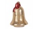 Christmas Decoration With LED Lighting Bell ? 15x21 Cm Gold Colored Glass - ? 15*21 cm Clayre & Eef