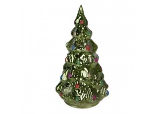 Christmas Decoration With LED Lighting Christmas Tree ? 13x23 Cm Green Plastic - ? 13*23 cm / 3*AA