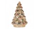 Christmas Decoration With LED Lighting Christmas Tree ? 12x18 Cm Silver Colored Glass - ? 12*18 cm Clayre & Eef