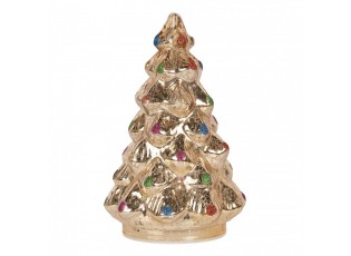 Christmas Decoration With LED Lighting Christmas Tree ? 12x18 Cm Silver Colored Glass - ? 12*18 cm