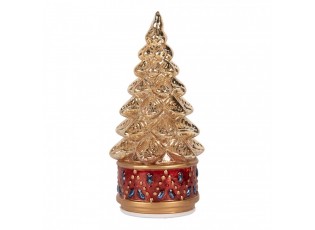 Christmas Decoration With LED Lighting Christmas Tree ? 12x27 Cm Gold Colored Glass - ? 12*27 cm