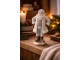 Christmas Decoration Figurine Santa Claus 8x6x15 Cm Grey Plastic - 8.0 cm Clayre & Eef