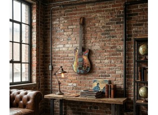 3D kovový obraz Guitar Metal - 28*2*83 cm