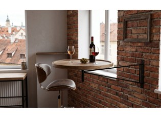Nástěnný otáčecí stolek BAR - Ø 55*80cm