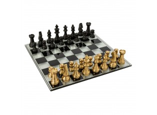 Luxusní šachová sada Chess Bronze & Black – 60*15*60 cm