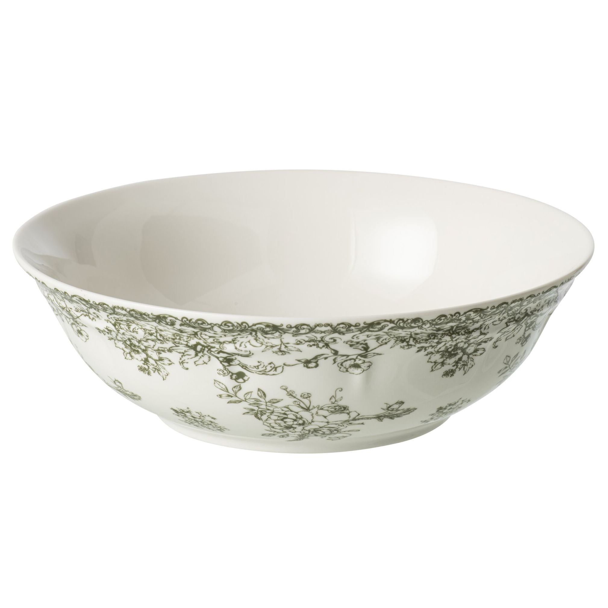 Bílá porcelánová servírovací mísa Vintage Blossom - 22*22*10 cm