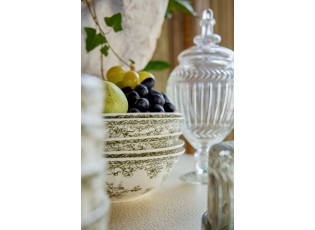 Bílá porcelánová servírovací mísa Vintage Blossom - 22*22*10 cm