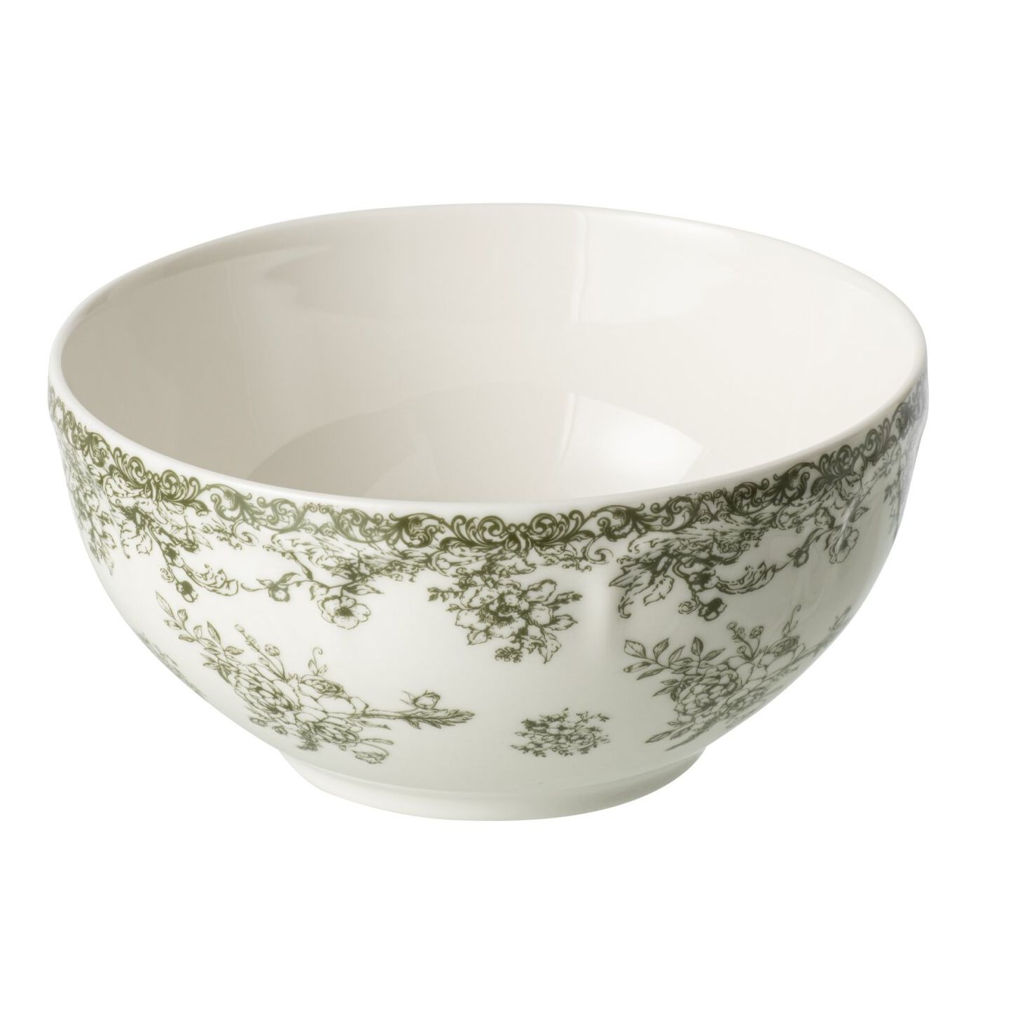 Bílá porcelánová servírovací miska Vintage Blossom - 14*14*6 cm