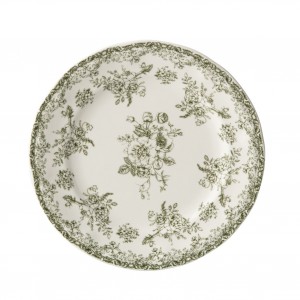 Bílý porcelánový dezertní talířek Vintage Blossom - ⌀ 20*1,8 cm