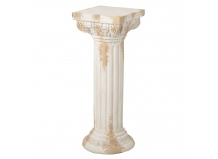 Béžový antik dekorační sloup pod květiny Antiqou - 35*35*92 cm