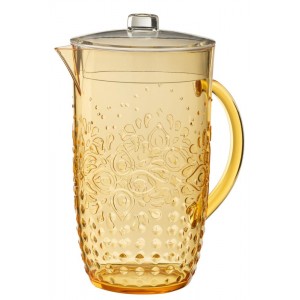 Meruňkový plastový džbán s víkem Aqua Apricot - 20* Ø 13,5*23cm / 2,5L