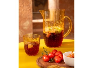 Meruňkový plastový džbán s víkem Aqua Apricot - 20* Ø 13,5*23cm / 2,5L
