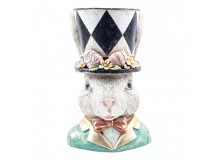 Decorative Figurine Rabbit White Plastic Figurine - 20*18*30 cm