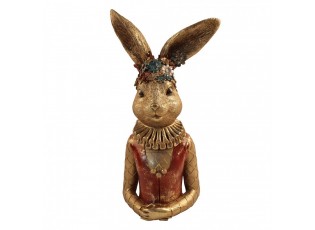 Decorative Figurine Rabbit Gold Colored Plastic Figurine - 27*17*51 cm