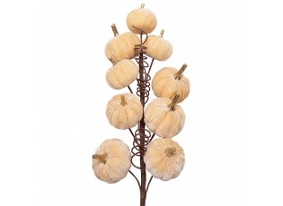 Decorative Figurine Pumpkin Beige Plastic - 56.0 cm