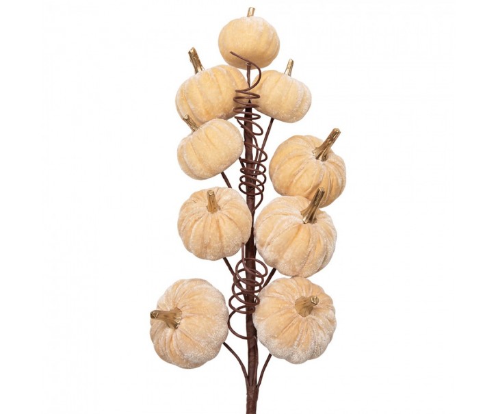 Decorative Figurine Pumpkin Beige Plastic - 56.0 cm Clayre & Eef