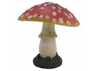 Dekorativní figurka muchomůrka - Ø 8*9 cm