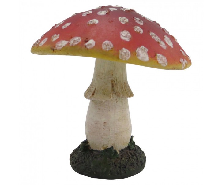Dekorativní figurka muchomůrka - Ø 8*9 cm Clayre & Eef