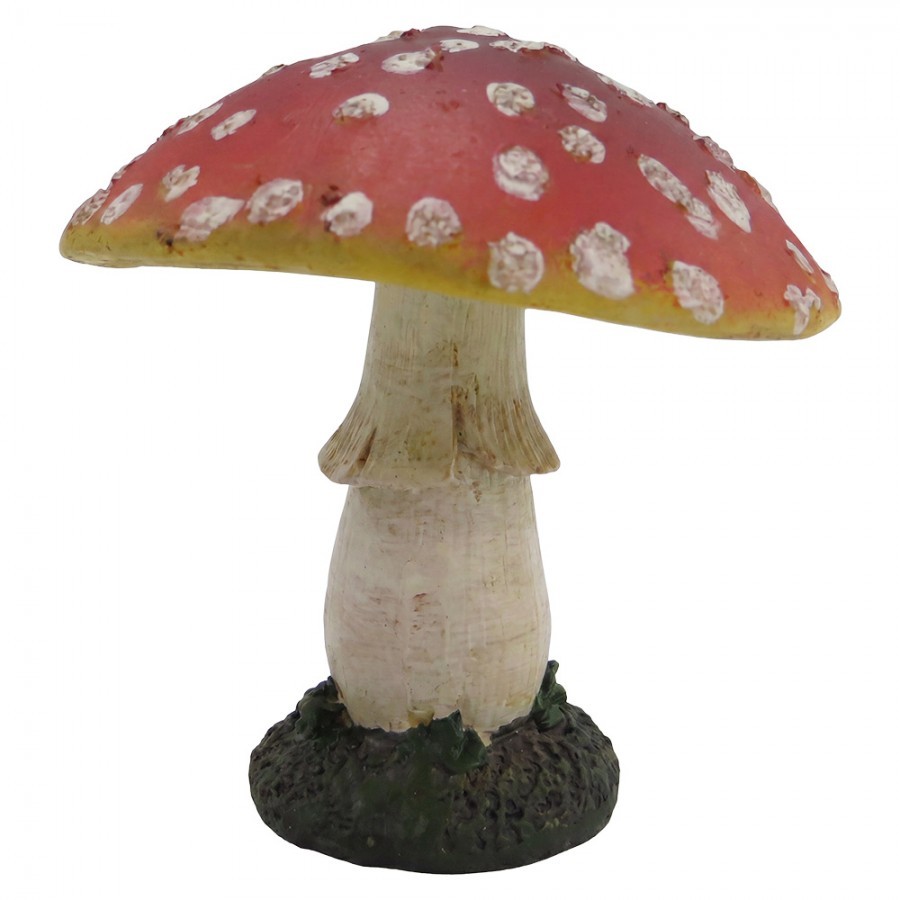 Dekorativní figurka muchomůrka - Ø 8*9 cm